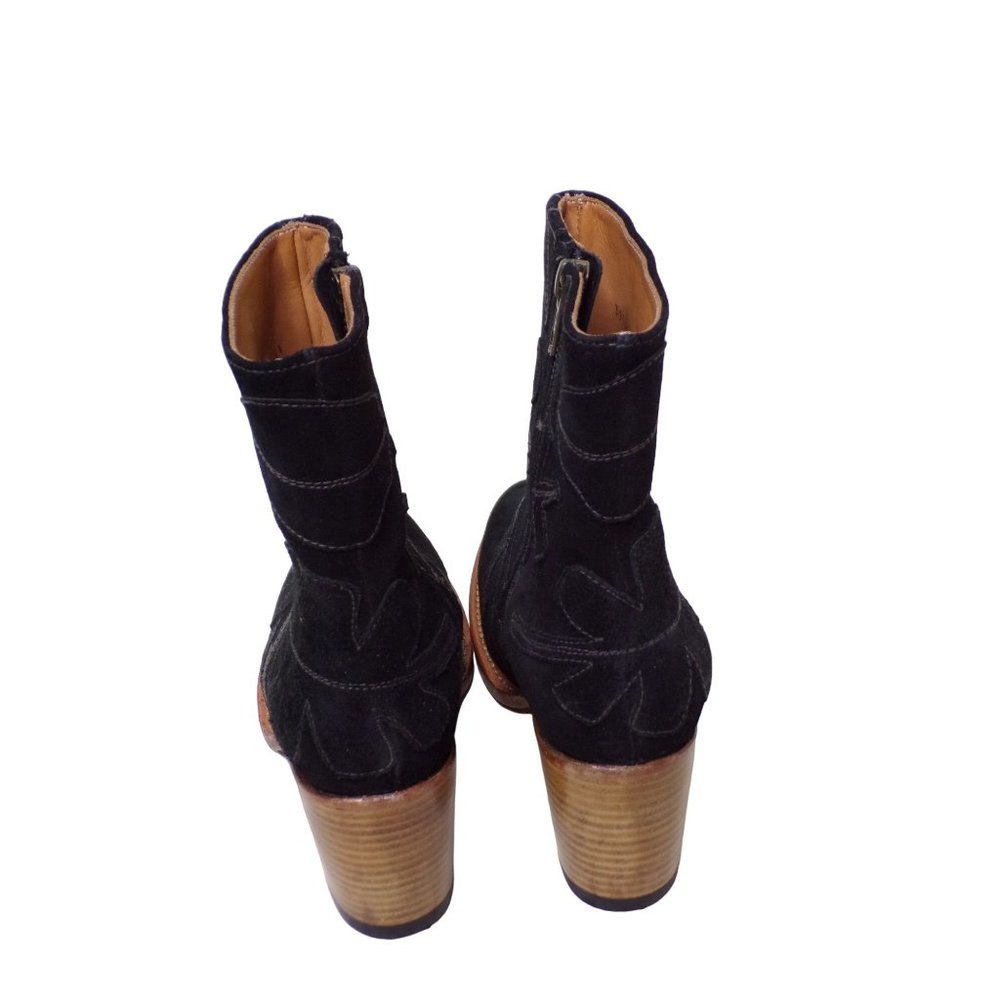 🆕 SYLVEN New York Black Suede Ankle Boots Booties 5.5 - Picture 8 of 11